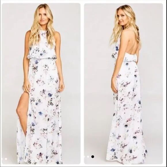 Show Me Your Mumu Heather Halter Dress Floral Size XSmall - Picture 1 of 4